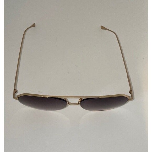 Diff Eyewear "Dash" Brushed Gold + Coffee Gradient Aviator  Modern 100% UVA - Picture 2 of 8